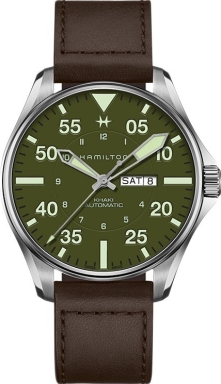 Часы Hamilton Khaki Aviation Pilot Schott NYC H64735561