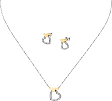 Набор подвеска+серьги Trussardi T-Logo TJAXC51